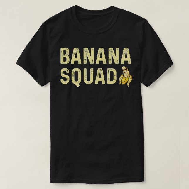 Camiseta Banana Squad Banana Equipe Funny Banana  (Frente do Design)