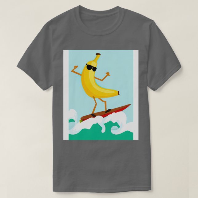 Camiseta Banana surfando (Frente do Design)