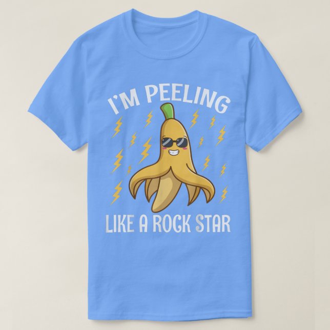 Camiseta Banana tirando lágrimas Peel Music Pun Funny Legal (Frente do Design)