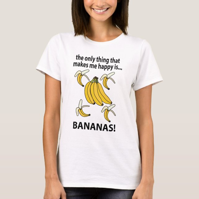 Camiseta Bananas Frutas Bananas Engraçadas (Frente)