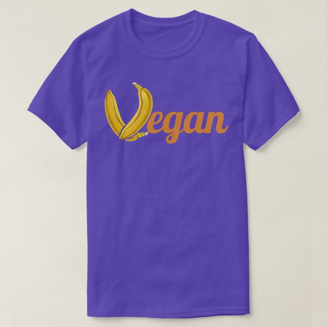 Camiseta Bananas - Letra V De Vegan (Frente do Design)