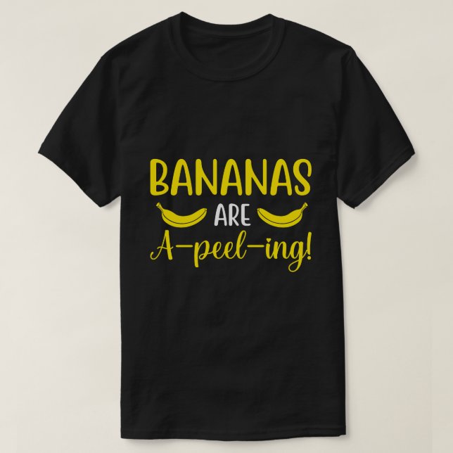 Camiseta Bananas são um penteado! (Frente do Design)