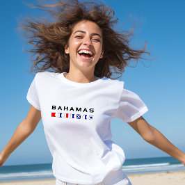 Camiseta Bananas Sinais Marítimos de Sinais Náuticos de Cor