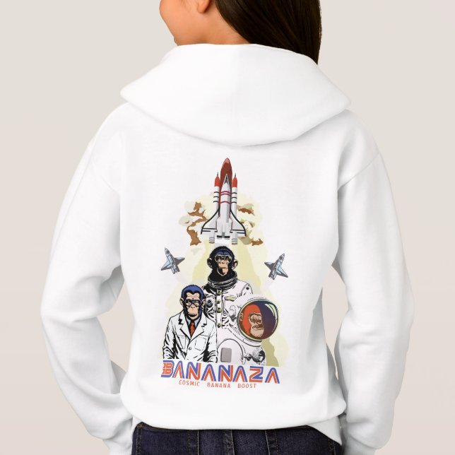 Camiseta BANANAZA: Equipe do Macaco Espacial (Verso)