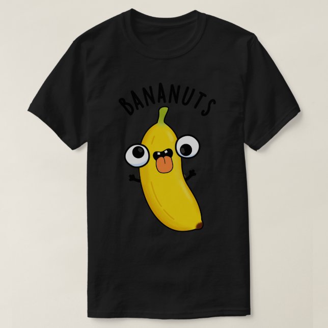 Camiseta Bananuts Engraçado Fruta de Banana Louca 1 (Frente do Design)