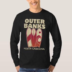 Camiseta BANCOS EXTERIORES DO NORTE DA CAROLINA Surfboa