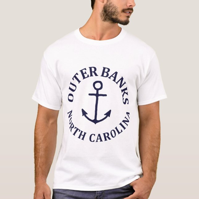 Camiseta Bancos externos de Verão - Carolina do Norte (Frente)