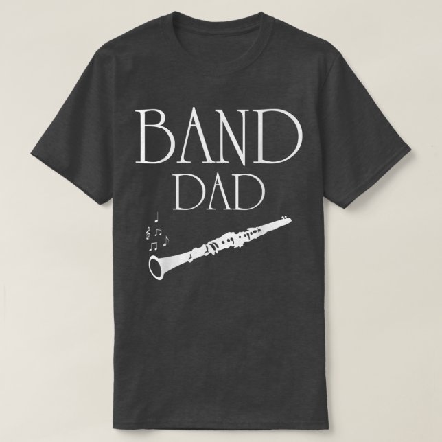 Camiseta Band Dad Music Group Vater Clarinet  (Frente do Design)