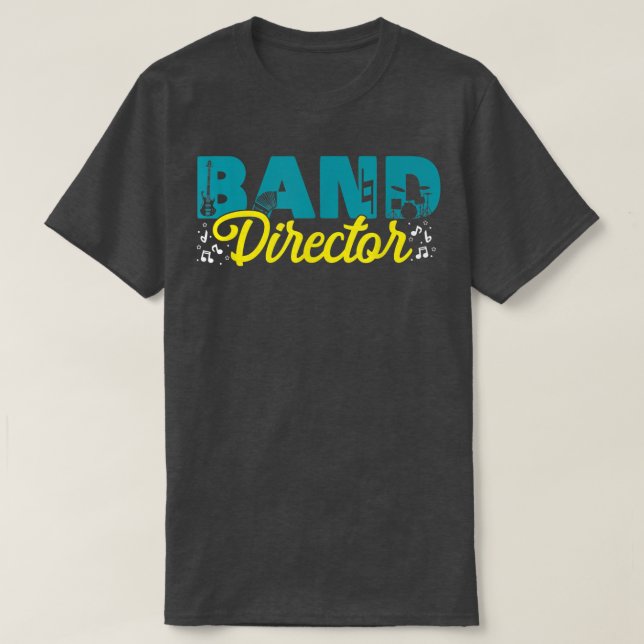 Camiseta Band Director Musicians Music Bands Teachers  (Frente do Design)