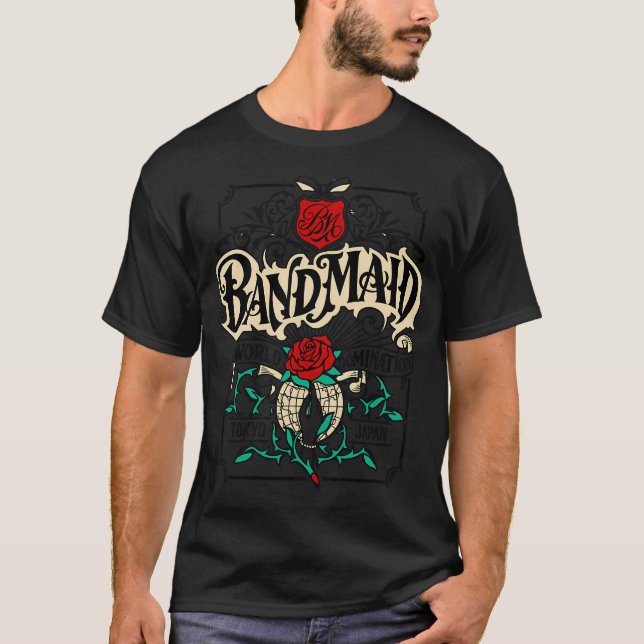 Camiseta Band Maid Tóquio Japão (Frente)