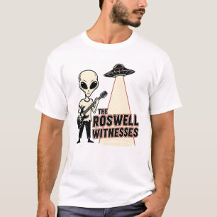 Camiseta Banda Alien Guitarista As Testemunhas de Roswell