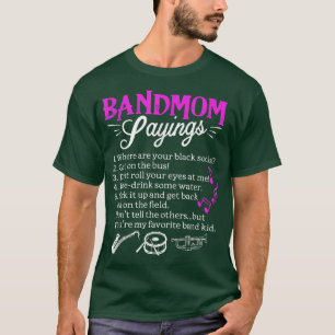 Camiseta Banda de Bandas de Marcha Mamãe é para as Mulheres