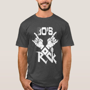 Camiseta Banda de concerto de rock dos anos 80 retrô