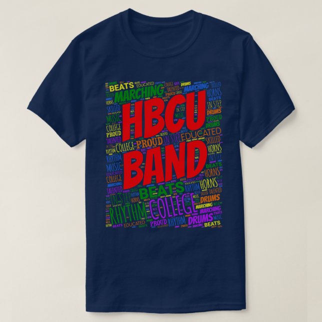 Camiseta Banda de Marcação HBCU (Frente do Design)