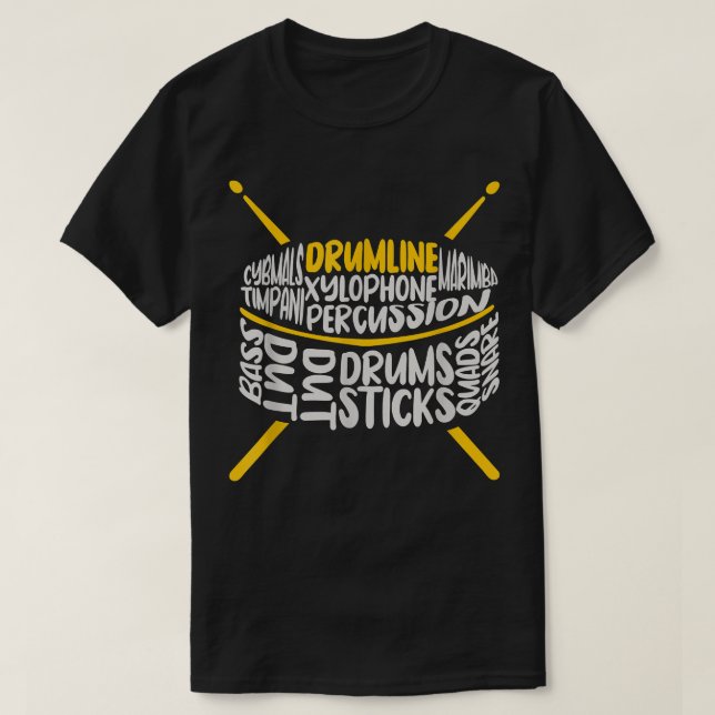 Camiseta Banda de Marcha de Drumline, Banda escolar1 (Frente do Design)