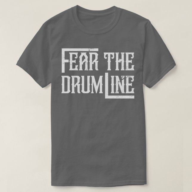 Camiseta Banda de Marcha de Persão do Drummer Retro Drumlin (Frente do Design)