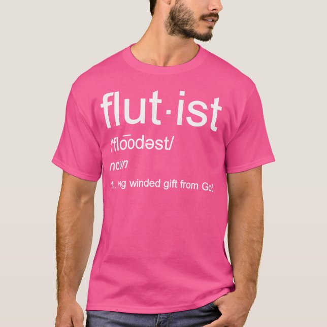 Camiseta Banda de Marcha Engraçado Flute (Frente)