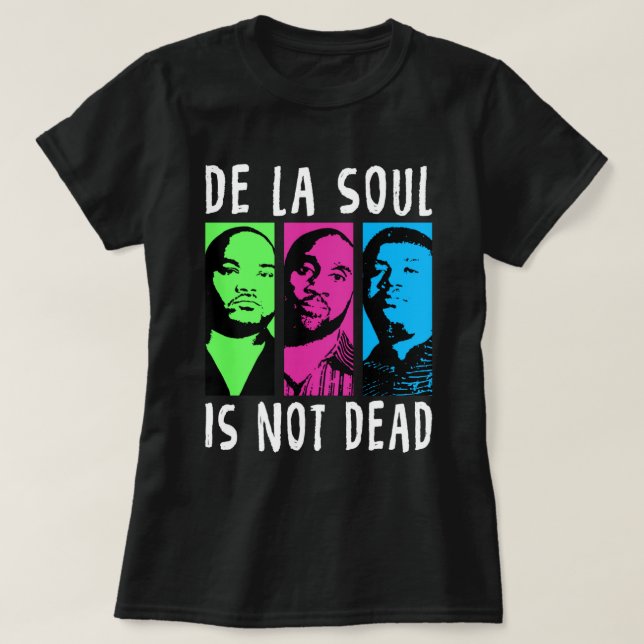 Camiseta Banda de Música De La Soul Estilo Retroativo (Frente do Design)