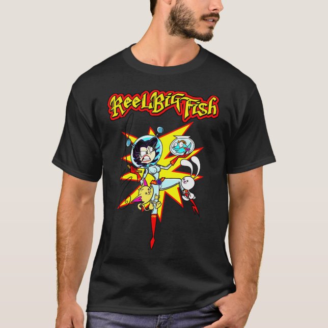 Camiseta Banda de Punk Rock Colorida (Frente)