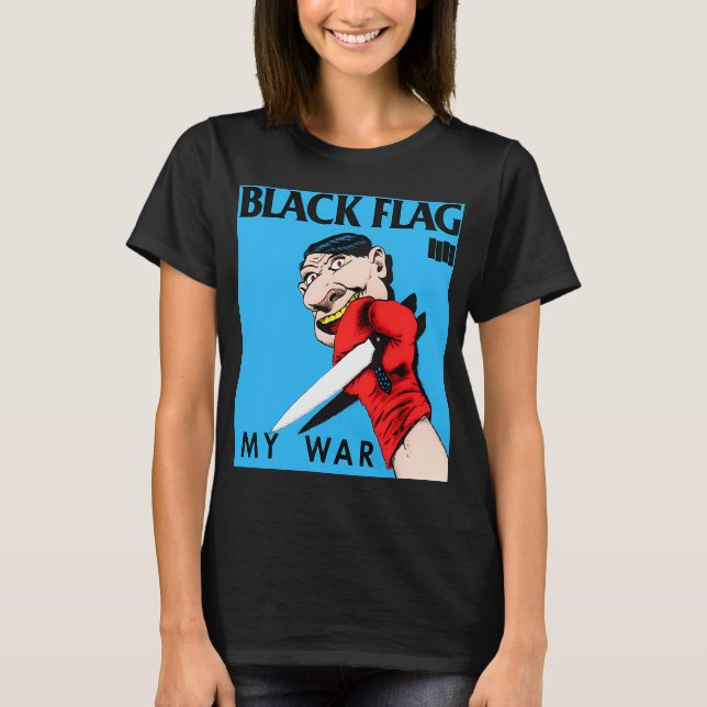 Camiseta Banda de Rock Black Flag (Frente)