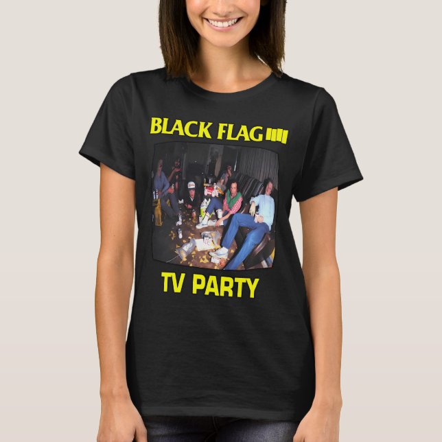 Camiseta Banda de Rock Black Flag (Frente)