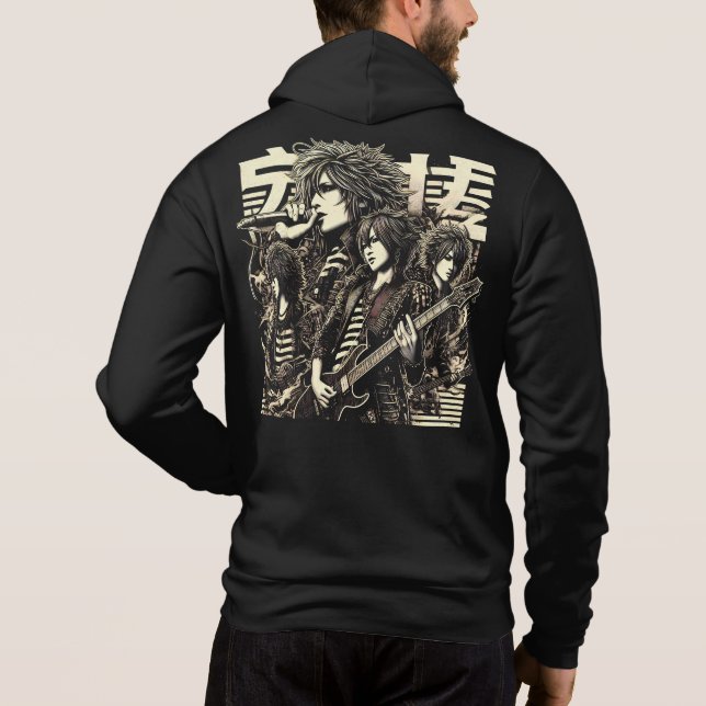 Camiseta Banda de Rock Japonesa  (Verso)