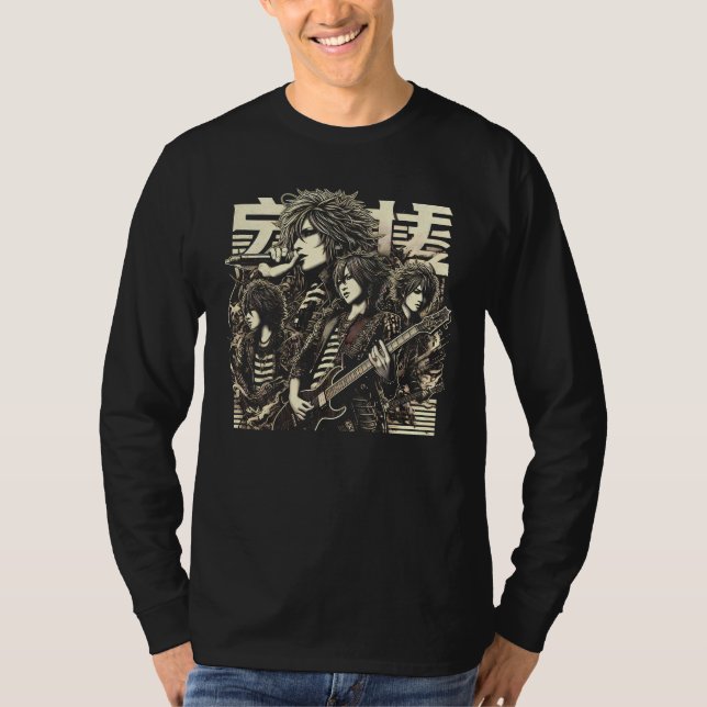 Camiseta Banda de Rock Japonesa  (Frente)