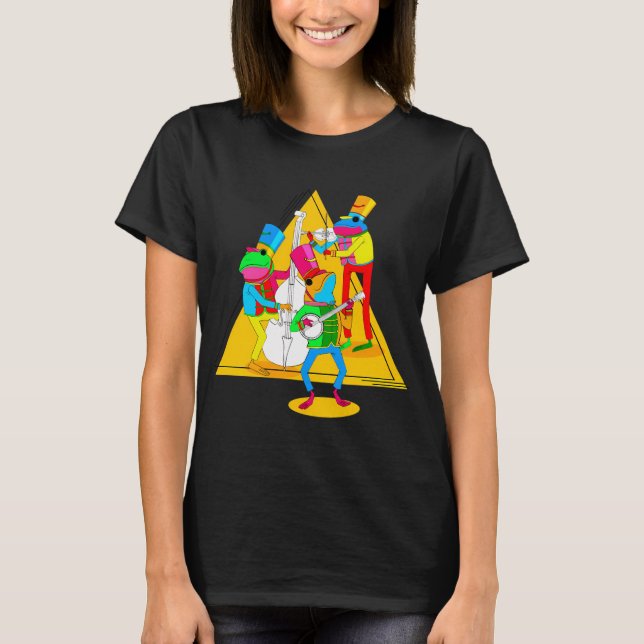 Camiseta Banda de sapos - Além da Floresta (Frente)