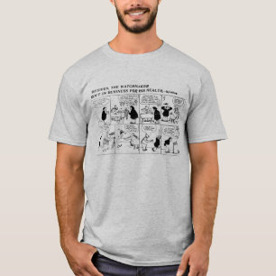 Camiseta Banda desenhada do fabricante do relógio de Rube