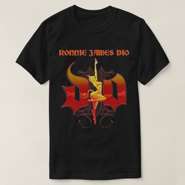 Camiseta BANDA DIO de metal pesado (Frente do Design)