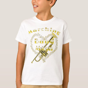 Camiseta Banda Engraçada Marcha de Trompete Mãe