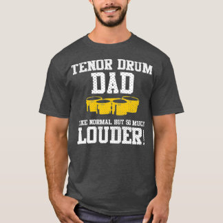 Camiseta Banda Engraçado Pai de Tambor Engraçado