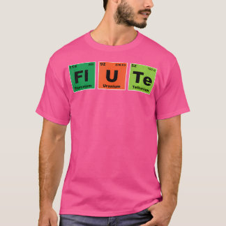 Camiseta Banda Flutista de Marcha Flutuante Mesa Periódica