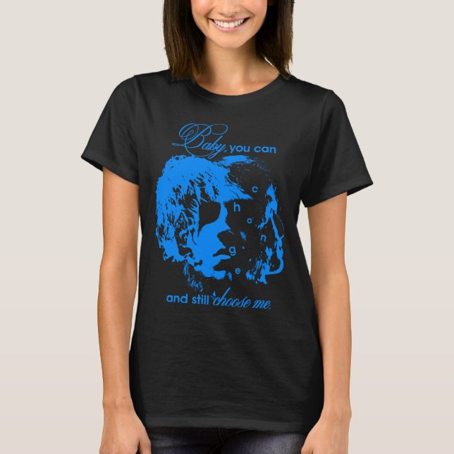 Camiseta Banda Indie Blue Sillhouette (Frente)