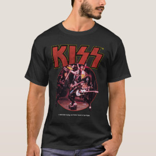 Camiseta Banda Kiss engraçado retrô