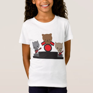 Camiseta Banda Kitty Cat Kawaii