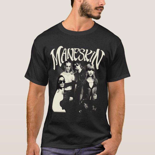 Camiseta Banda Maneskin Retro (Frente)