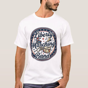 Camiseta Banda Marcial da Liberdade Patriótica Marcha Patri