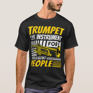 Camiseta Banda Marcial Divertida Jazz Trompete Músico de Me