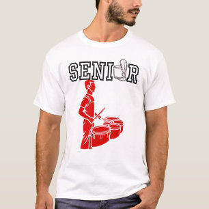 Camiseta Banda Marcial Sênior com Red Quad Drums