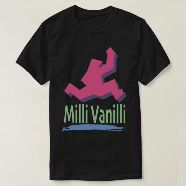 Camiseta Banda Milli Vanilli Presente Para Ventilador 001 C (Frente do Design)