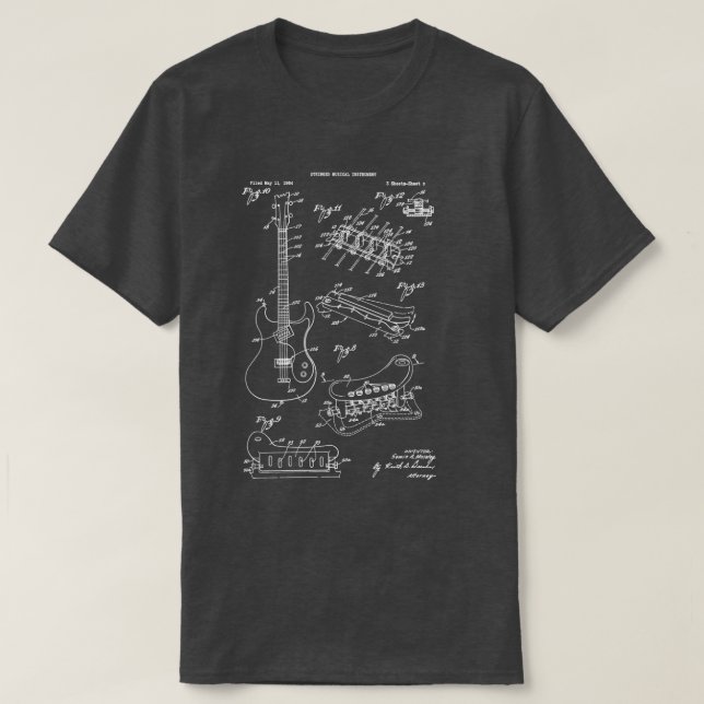 Camiseta Banda Musical de Guitar Rock (Frente do Design)