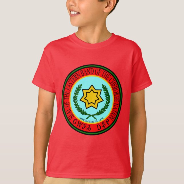 Camiseta Banda Oriental Do Selo De Cherokee (Frente)