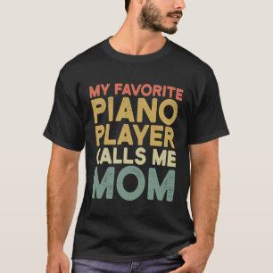 Camiseta Banda Retro Engraçado Mãe Piano Mãe Marchando Band
