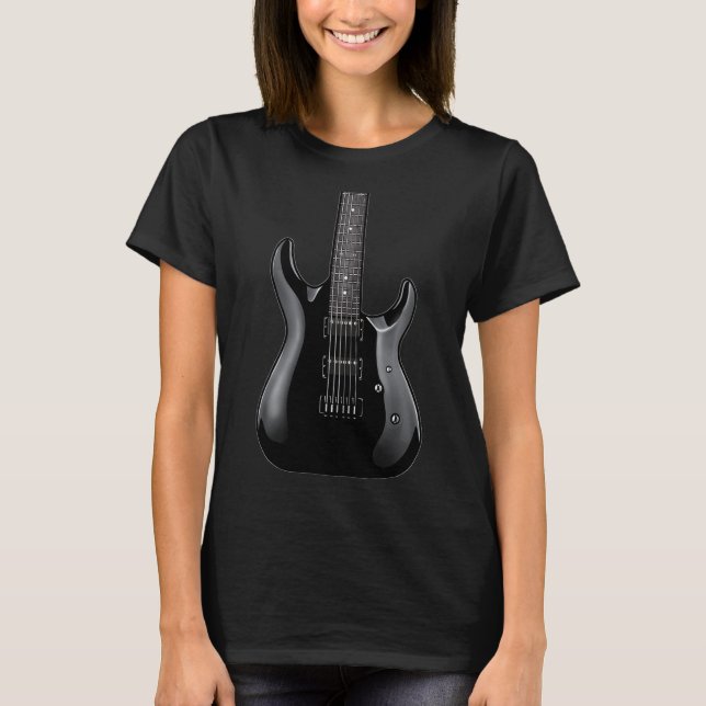 Camiseta Banda Rock and Roll Guitar s for Men Banda Tee 11 (Frente)