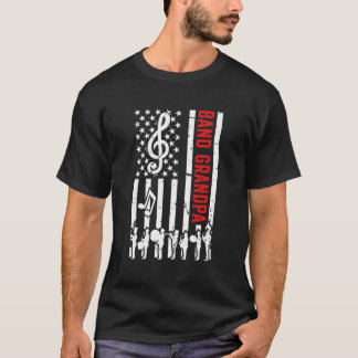 Camiseta Banda vovô americano Bandeira Banda Vovô