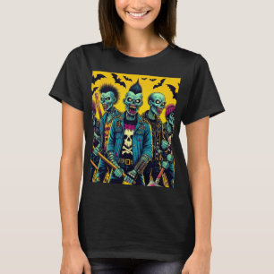 Camiseta Banda Zombie Punk