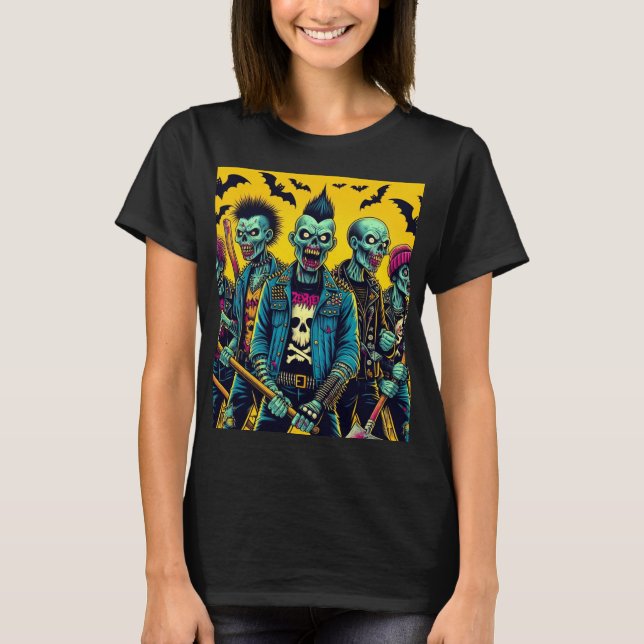Camiseta Banda Zombie Punk (Frente)