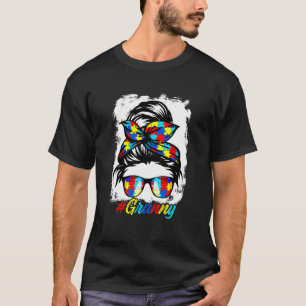 Camiseta Bandana de Coque Desgrenhado Avó Senhoras Meninas