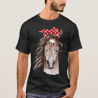 Camiseta bandana e óculos